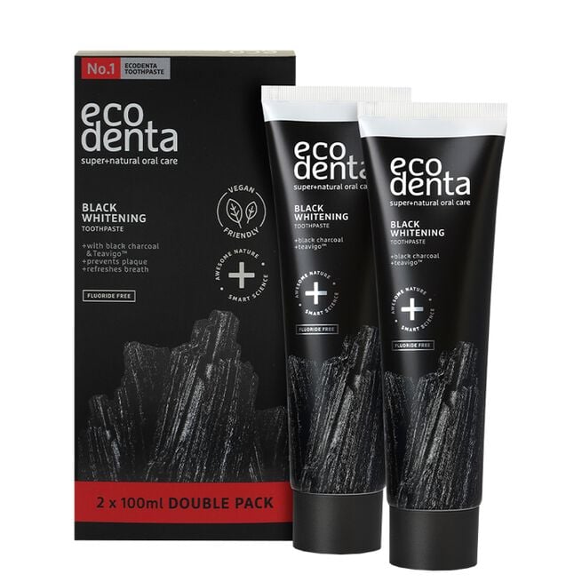 Expert Line Black Whitening Charcoal Tandkräm 2x100ml Expert Line Black Whitening Charcoal Tannkrem 2x100ml