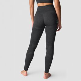 Soft Seamless Tights, Graphite Melange, L  Soft Seamless Tights, Graphite Melange