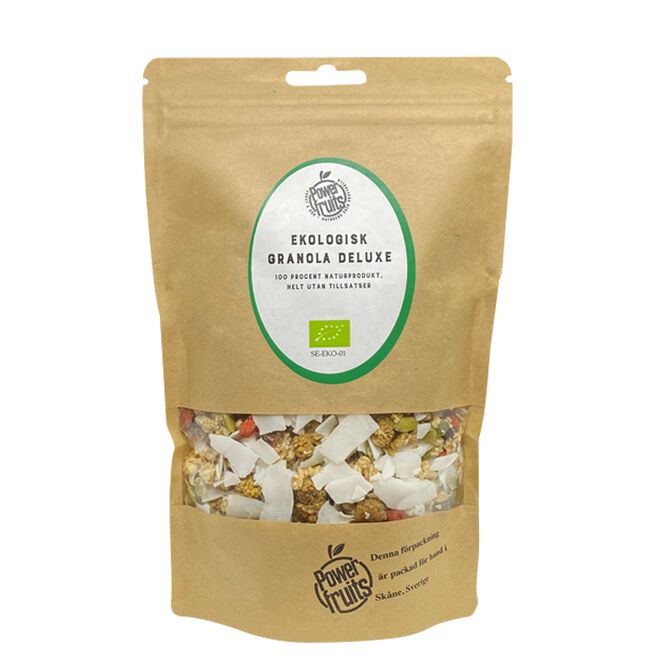 Powerfruits Ekologisk Granola Deluxe 500 g Økologisk Granola Deluxe 500 g