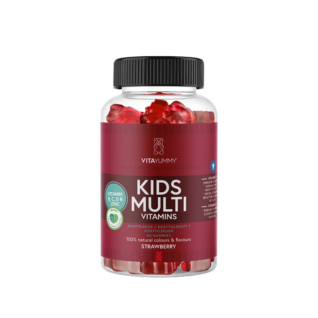 Multivitamin Barn Jordgubb 60 Gummies Multivitamin Barn 60 Gummies Jordbær Jordgubb