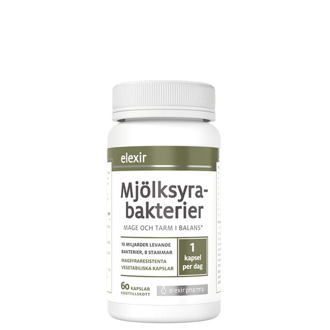 Melkesyrebakterier, 60 kapsler Melkesyrebakterier 60 kapsler