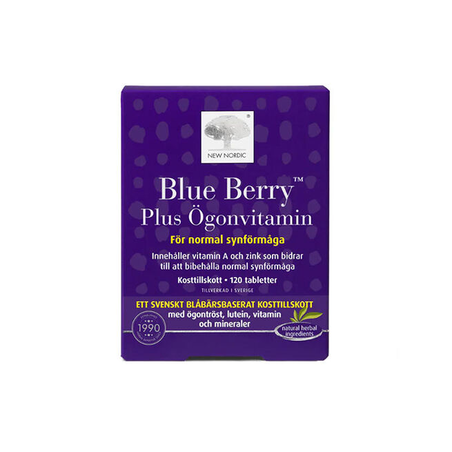 Blue Berry plus ögonvitamin 120 tabletter Blue Berry Plus Øyenvitamin 120 tabletter