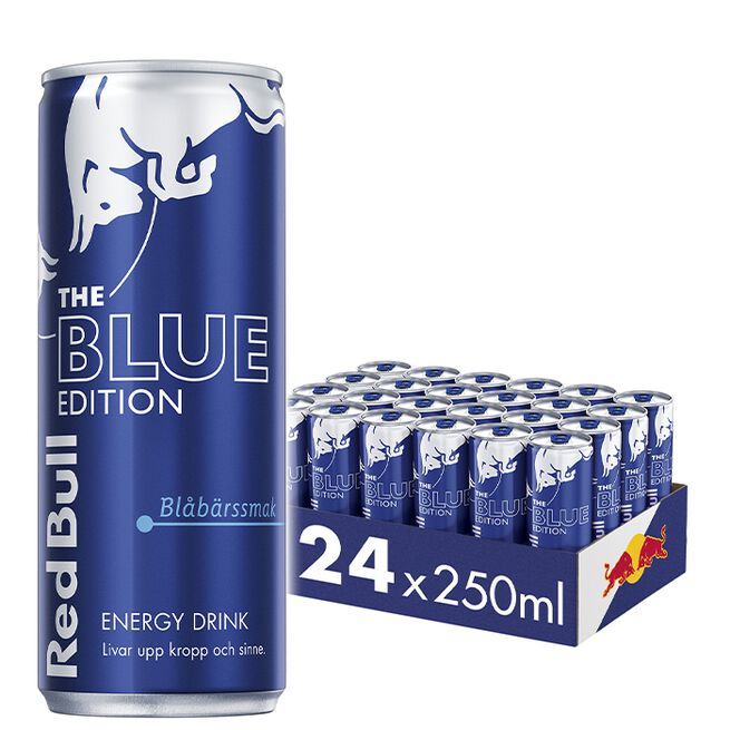 24 x Red Bull Energidryck, 250 ml, Blue Edition 24 x Red Bull Energidrikk 250 ml Blue Edition