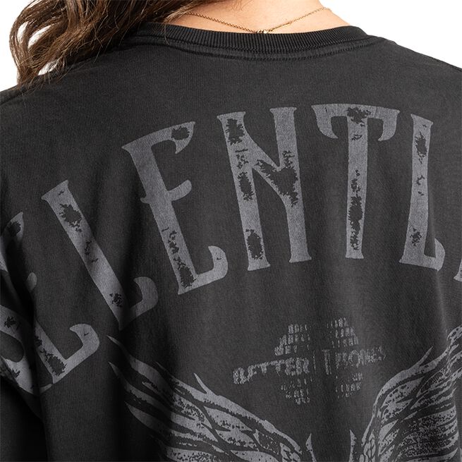 Better Bodies Relentless Oversize Tee, Washed Black Relentless Oversize T-skjorte Svart