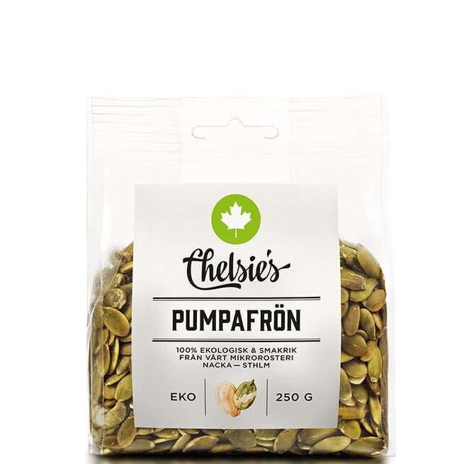 Chelsies Organic Gourmet Products Pumpafrön 250 g Gresskarfrø 250 g