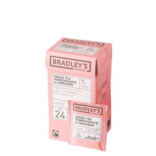 Bradley´s Grönt Te Granatäpple & Kanel 43,75 g Grønn Te Granateple & Kanel 43,75 g