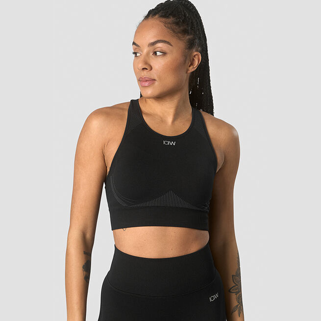 Ultra Seamless Sports Bra Wmn, Black, S  Ultra Seamless Sports Bra Wmn, Black
