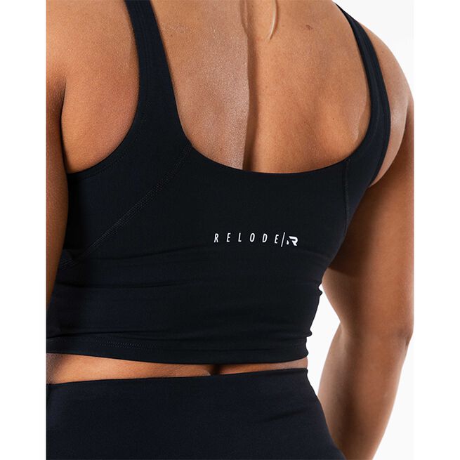 Relode Core V-Top, Svart, M  Core V-hals Linne Svart