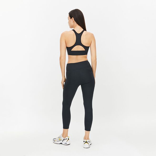 Flattering High Waist 7/8 Tights, Black, L  Flattering High Waist 7/8 Tights, Black