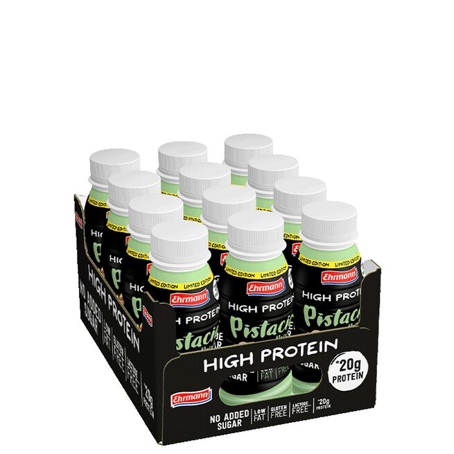 12 x Ehrmann High Protein Drink, 250 ml, Dubai Chocolate Style 12 x High Protein Drink 250 ml Dubai Chocolate Style