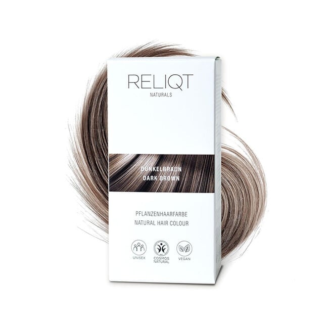 Natural Hair Colour Dark Brown 100g Naturlig Hårfarge Mørkebrun 100g