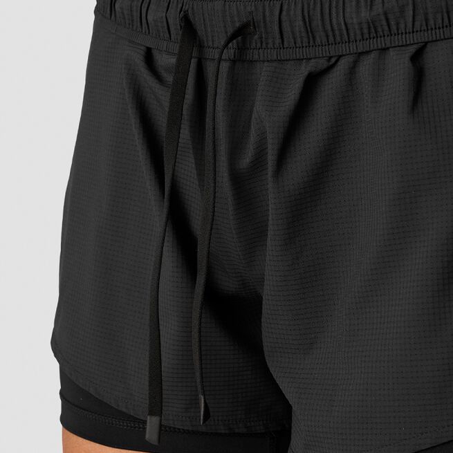 ICIW Mirage 2-in-1 Shorts Wmn, Black Mirage 2-in-1 Shorts Svart