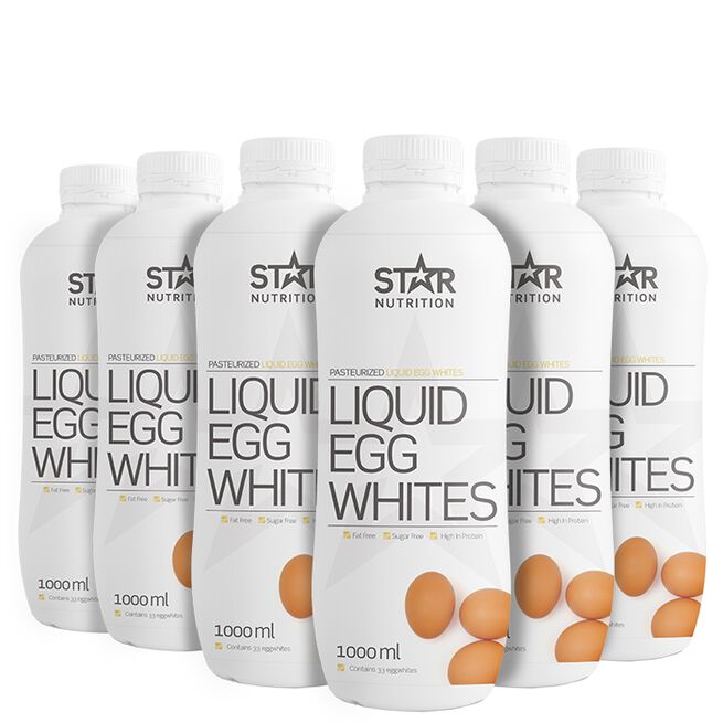 Star nutrition liquid egg white äggvita 6 x Flytende Eggehvite, 1000 ml
