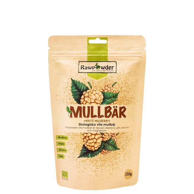 Hvite Morbær ØKO, 250 g Økologisk Hvite Morbær 250 g