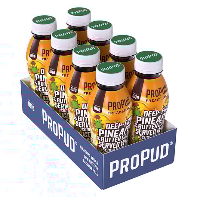 8 x ProPud Protein Milkshake, 330 ml, Freakshake Caramelized Pineapple 8 x ProPud Protein Milkshake, 330 ml Freakshake Caramelized Pineapple