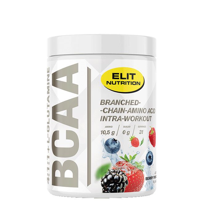 ELIT BCAA 4:1:1 + L-glutamine, 400 g, Berry ELIT BCAA 4:1:1 + L-glutamine, 400 g Berry
