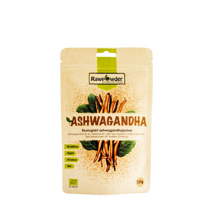 Ekologiskt Ashwagandhapulver 125 g Økologisk Ashwagandhapulver 125 g