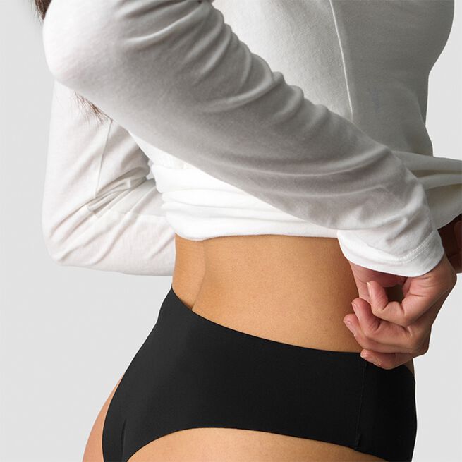 Invisible Brazilian Panty 3-pack, Black, L  Invisible Brazilian Truse 3-pakk Svart