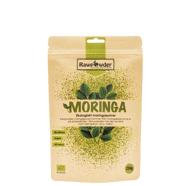 Moringa best i test 2026: Rawpowder Økologisk Moringapulver 250 g, testvinner