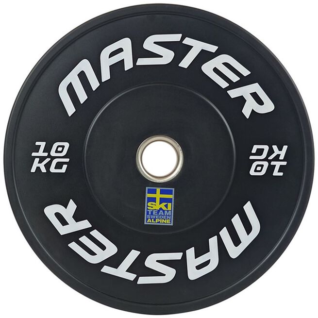 Master Fitness Bumper Ski Black, 10 kg Bumpervekter Ski Svart