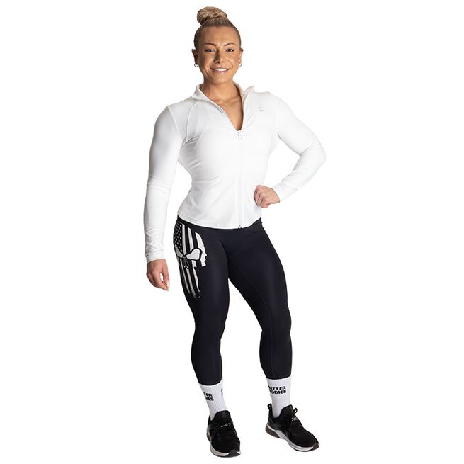 Better Bodies Core Jacket, White Core Jacket, White