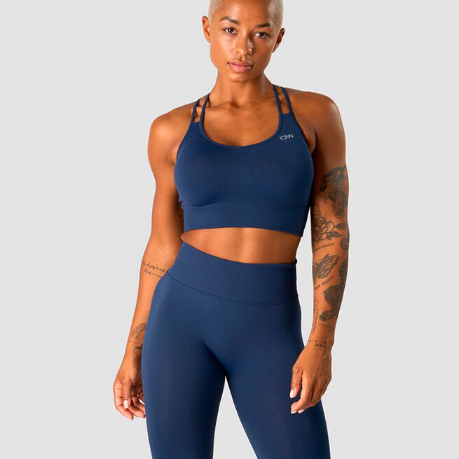 Define Seamless Sports Bra, Navy, XS Define Seamless Sport-bh Marineblå