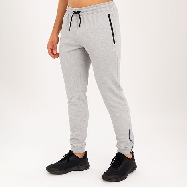 Star Sweatpants Grey Melange, L Joggebukse Grå