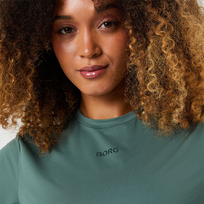 Borg Sports T-shirt, Balsam Green, L  Borg Sports T-shirt Grön
