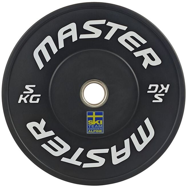 Master Fitness Bumper Ski Black, 5 kg Bumpervekter Ski Svart