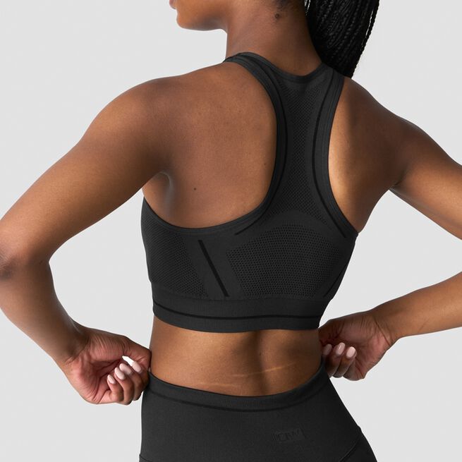 ICIW Endurance Seamless Sports Bra, Dark Grey Endurance Seamless Sports-BH Grå