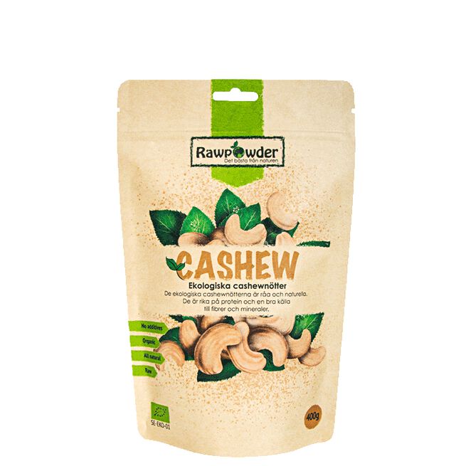 Cashew, 400 g Raw Powder Økologiske Cashewnøtter 400 g