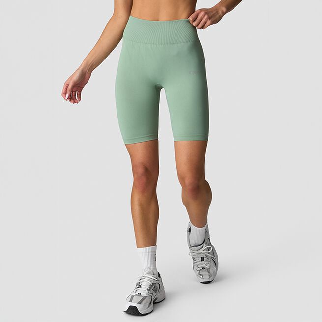 Define Seamless Biker Shorts, Light Moss, XS Define Sømløse Sykkelshorts Lys Mosegrønn