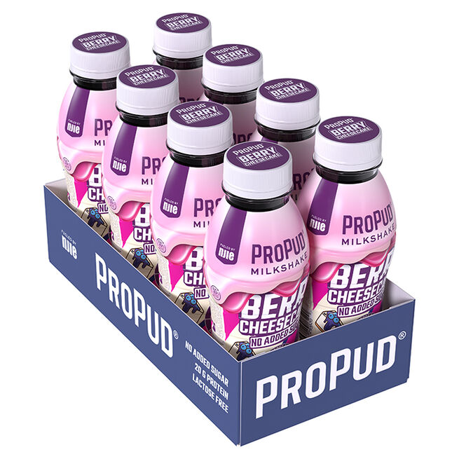 8 x ProPud Protein Milkshake, 330 ml, Berry Cheescake 8 x ProPud Protein Milkshake, 330 ml Berry Cheescake