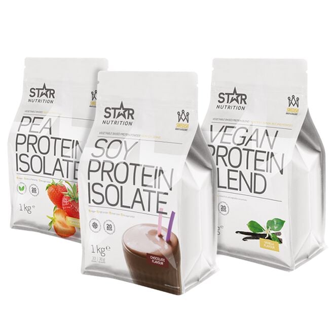 Star Nutrition Vegan Mix And Match Mix&Match 3 x Vegansk Proteinpulver 1 kg