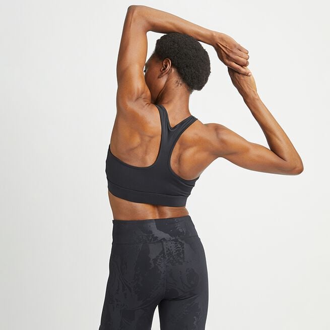 Röhnisch Essential Zip Sportsbra, Black Essential Zip Sports-bh Svart