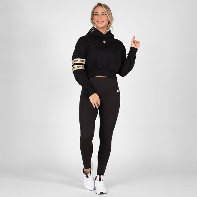 Gorilla Wear Tracey Cropped Hoodie, Black Tracey Cropped Hoodie, Black
