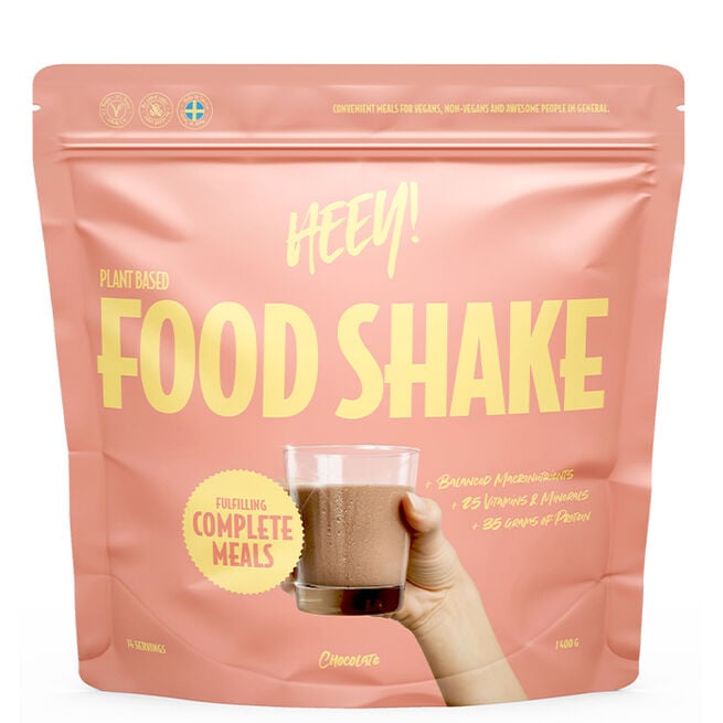 Heey! Vegansk Food Shake Måltidsersättning Choklad 1400 g Vegansk Food Shake Måltidserstatning 1400 g Sjokolade