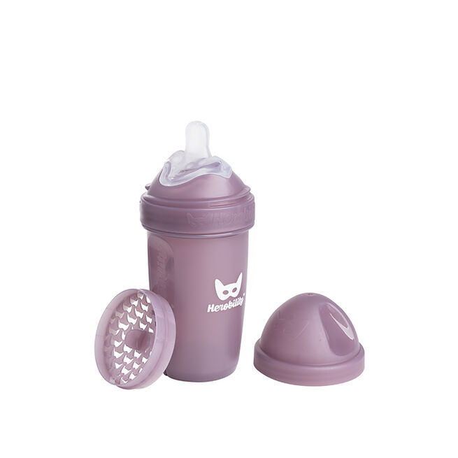 Baby Bottle 240ml/8,5oz LT Howthorn Rose Smokkflaske 240 ml Lilla