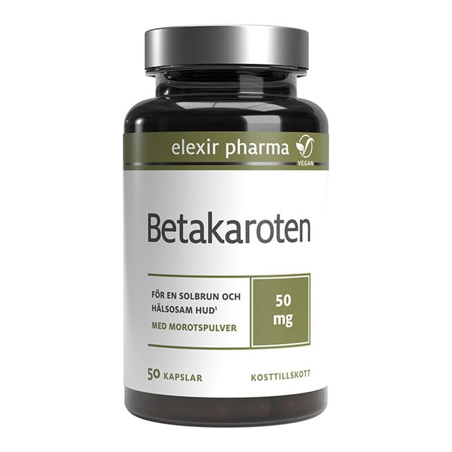 Betakaroten 50 mg 50 kapslar Beta-caroten 50 mg 50 Kapsler