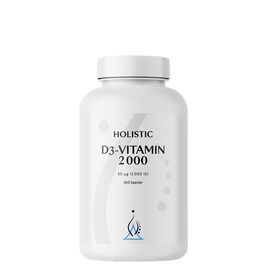 Holistic D3-vitamin 2000IE, 360 kapslar Vitamin D3 2000 IE 360 kapsler