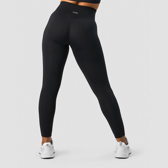 Define Seamless V-shape Tights, Black, L  Define Sømløs Treningstights Svart