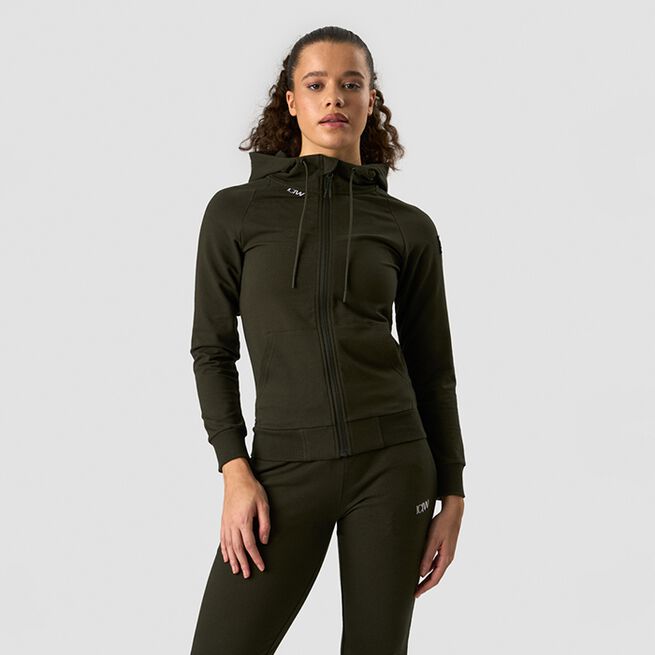 Activity Zip Hoodie, Dark Army Green, XS Activity Zip Hoodie, Dark Army Green