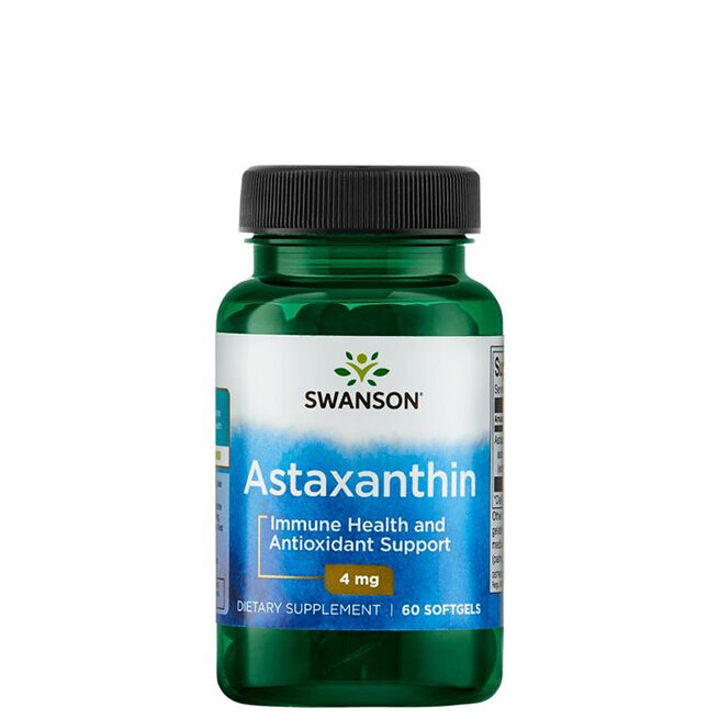 Astaxanthin 4 mg 60 mjuka kapslar Astaxanthin 4 mg 60 myke kapsler