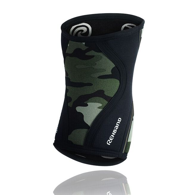 RX Knee Sleeve, 7mm, Camo/Black, L  RX Knestøtter 7mm Camo/Svart