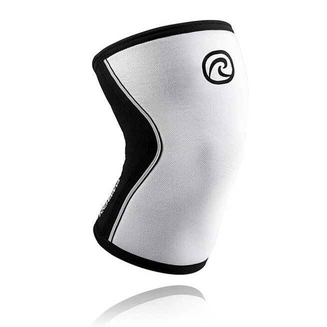 RX Knee Sleeve, 7mm, White/Black, XL RX Knestøtte 7mm Hvit/Svart