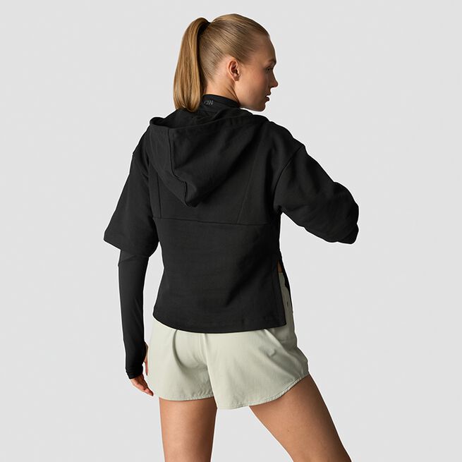 ICIW Mirage Mid Sleeve Hoodie Wmn, Black Mirage Mid Sleeve Hoodie Wmn, Black
