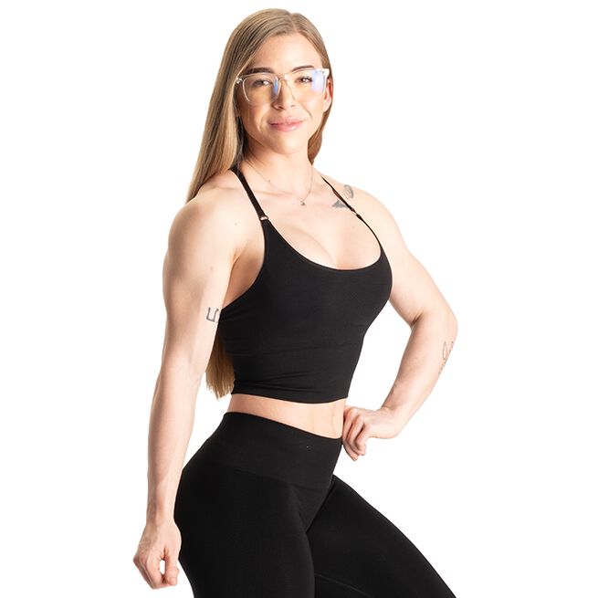 Better Bodies Rockaway Bra, Black Melange Rockaway Bra, Black Melange