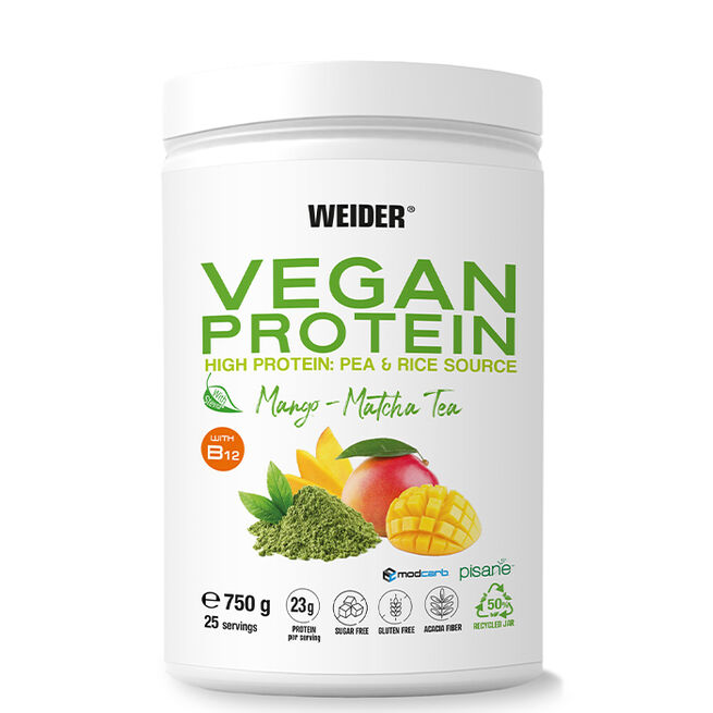 Vegan Protein, 750 g, Matcha Mango Vegansk Proteinpulver 750 g Matcha Mango