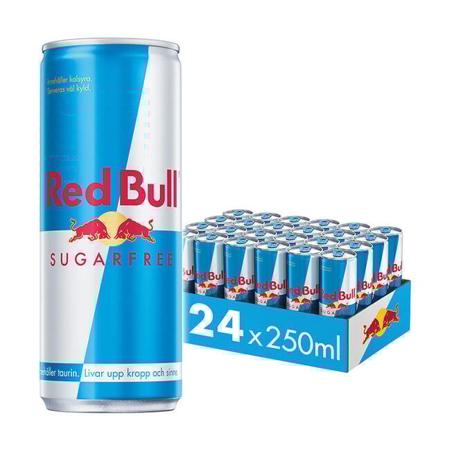 24 x Red Bull Energidryck, 250 ml, Sockerfri  24 x Red Bull Energidrikk, 250 ml, Sukkerfri Original