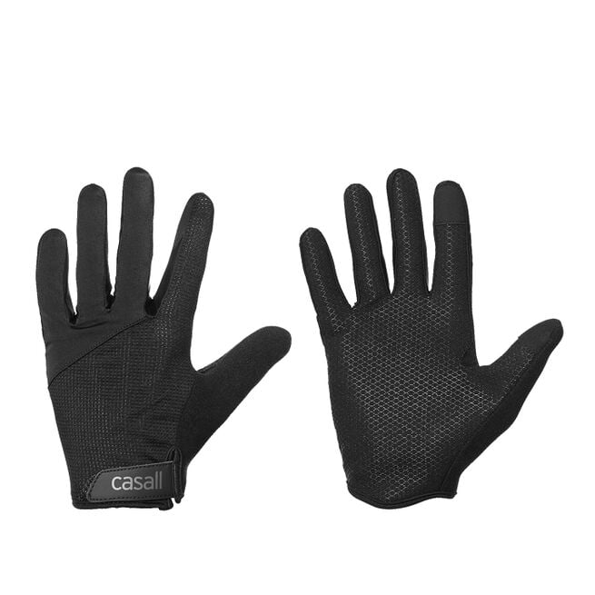 Casall Exercise Glove, Long fingers, Wmns, Black Treningshansker Dame